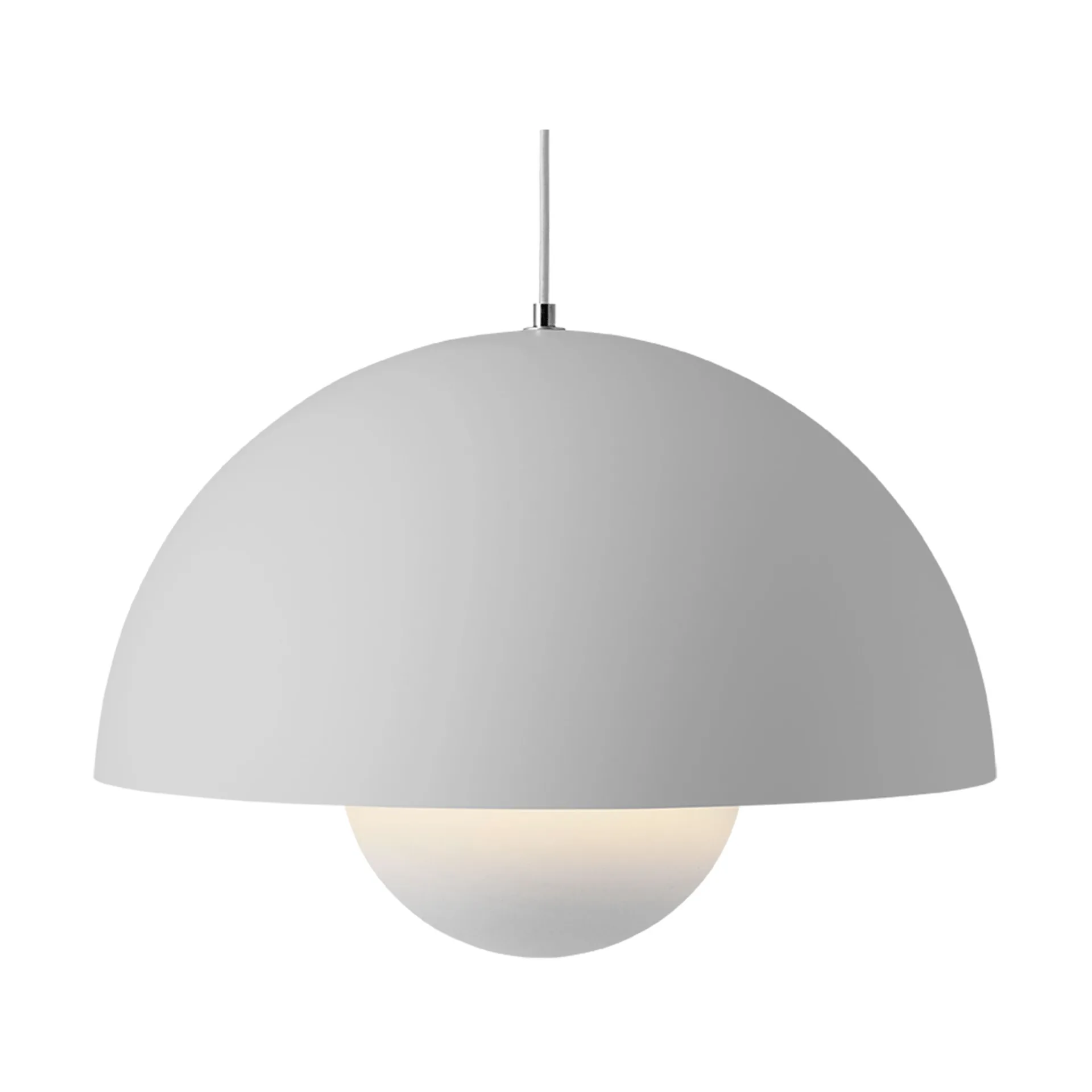 Flowerpot VP2 hanglamp groot, Mat lichtgrijs &Tradition