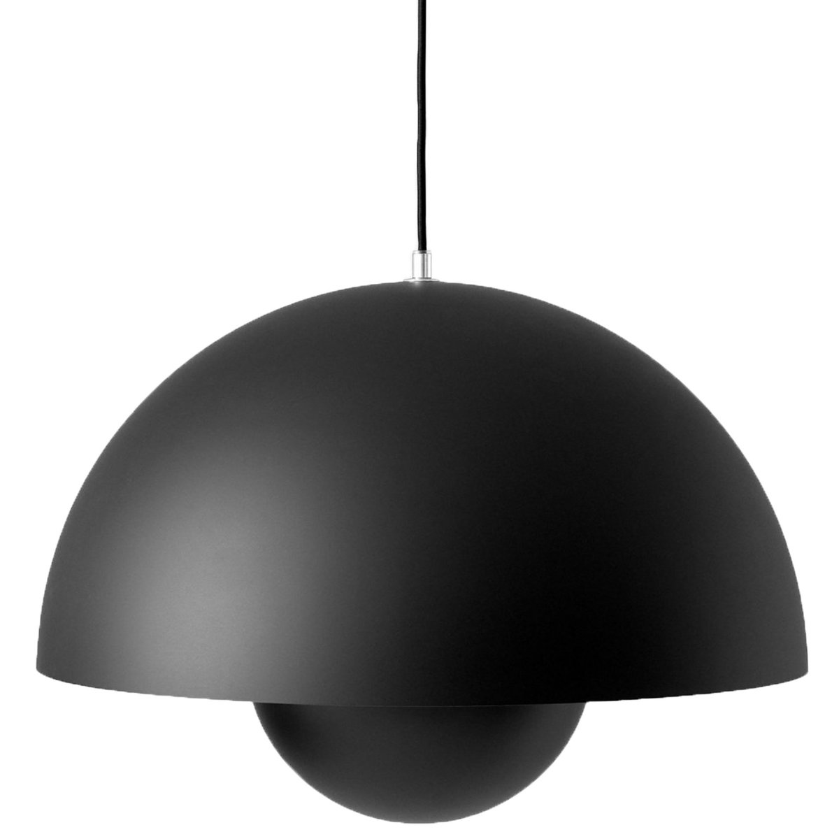 &Tradition Flowerpot VP2 hanglamp groot mat zwart | Scandinavisch Interieur | Hanglampen | Zwart