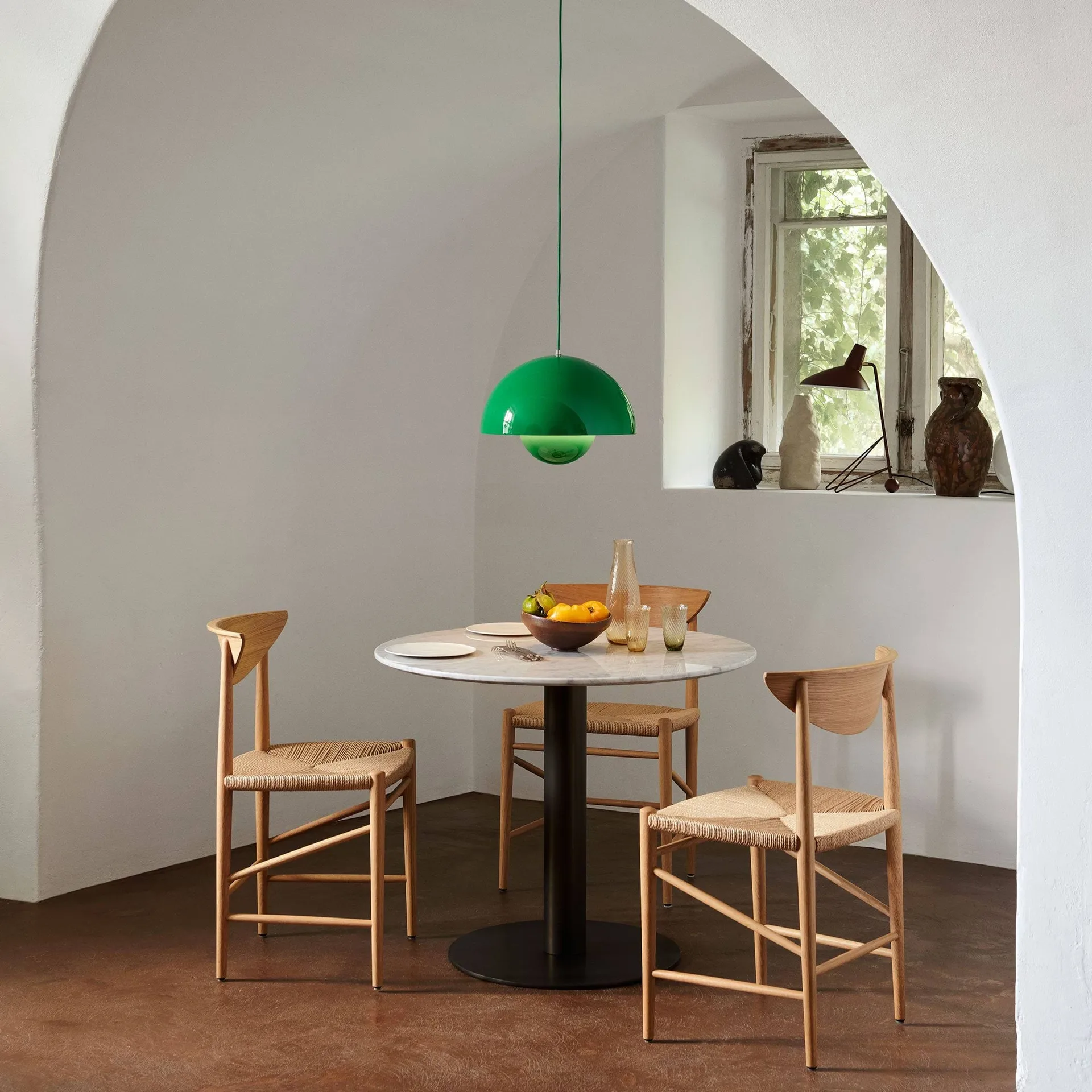 Flowerpot VP2 hanglamp groot, Signal green &Tradition