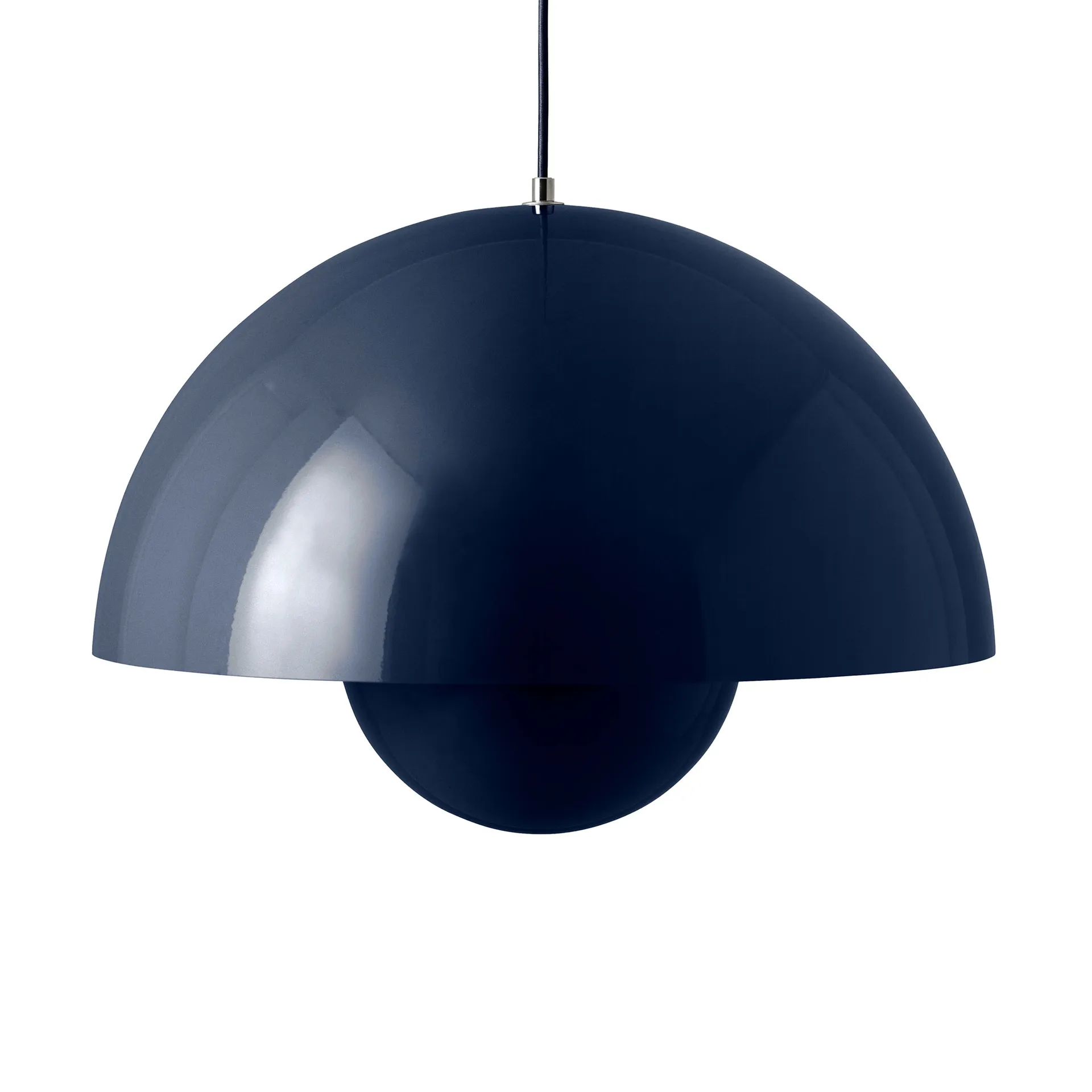 Flowerpot VP2 hanglamp groot, Steel blue &Tradition