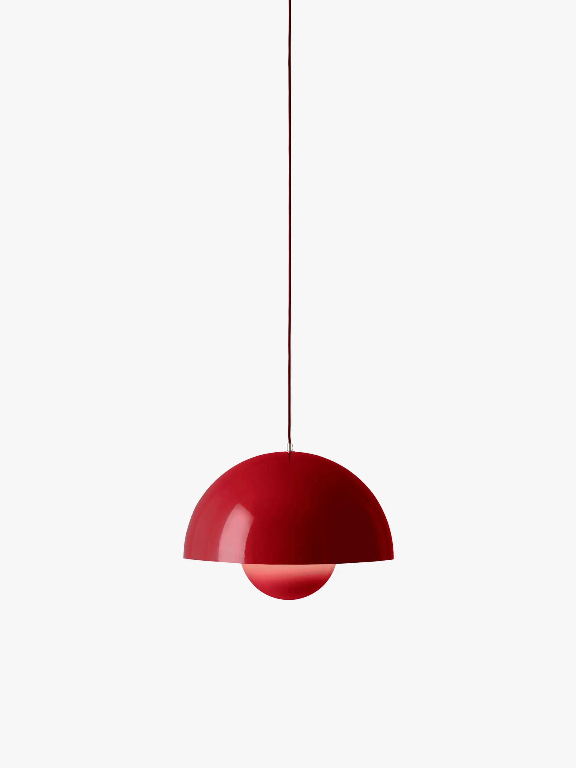 Flowerpot VP2 hanglamp groot, Vermilion red &Tradition