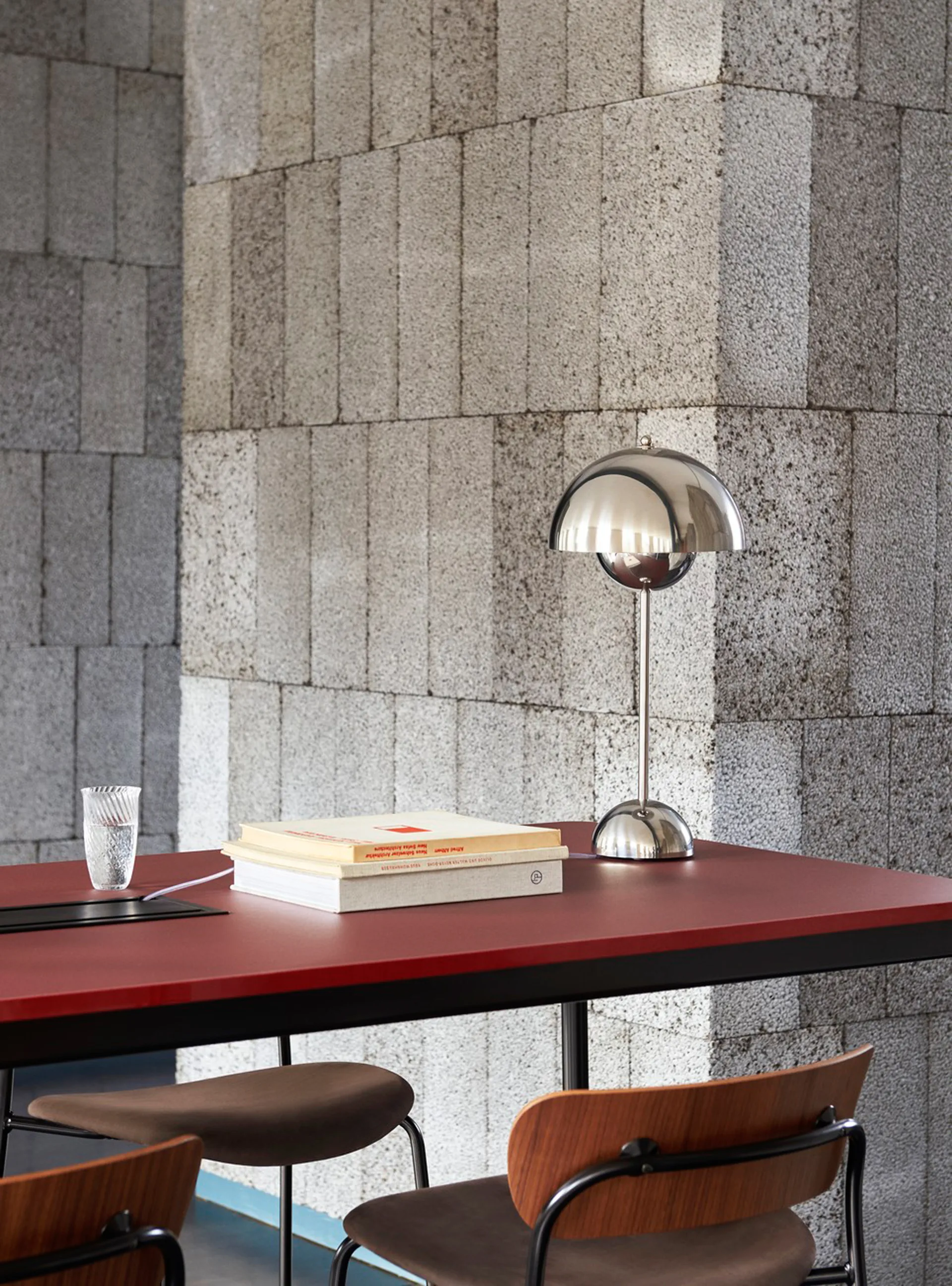 FlowerPot VP3 tafellamp, Chrome-plated &Tradition