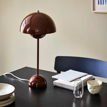 FlowerPot VP3 tafellamp - Rood-bruin - &Tradition