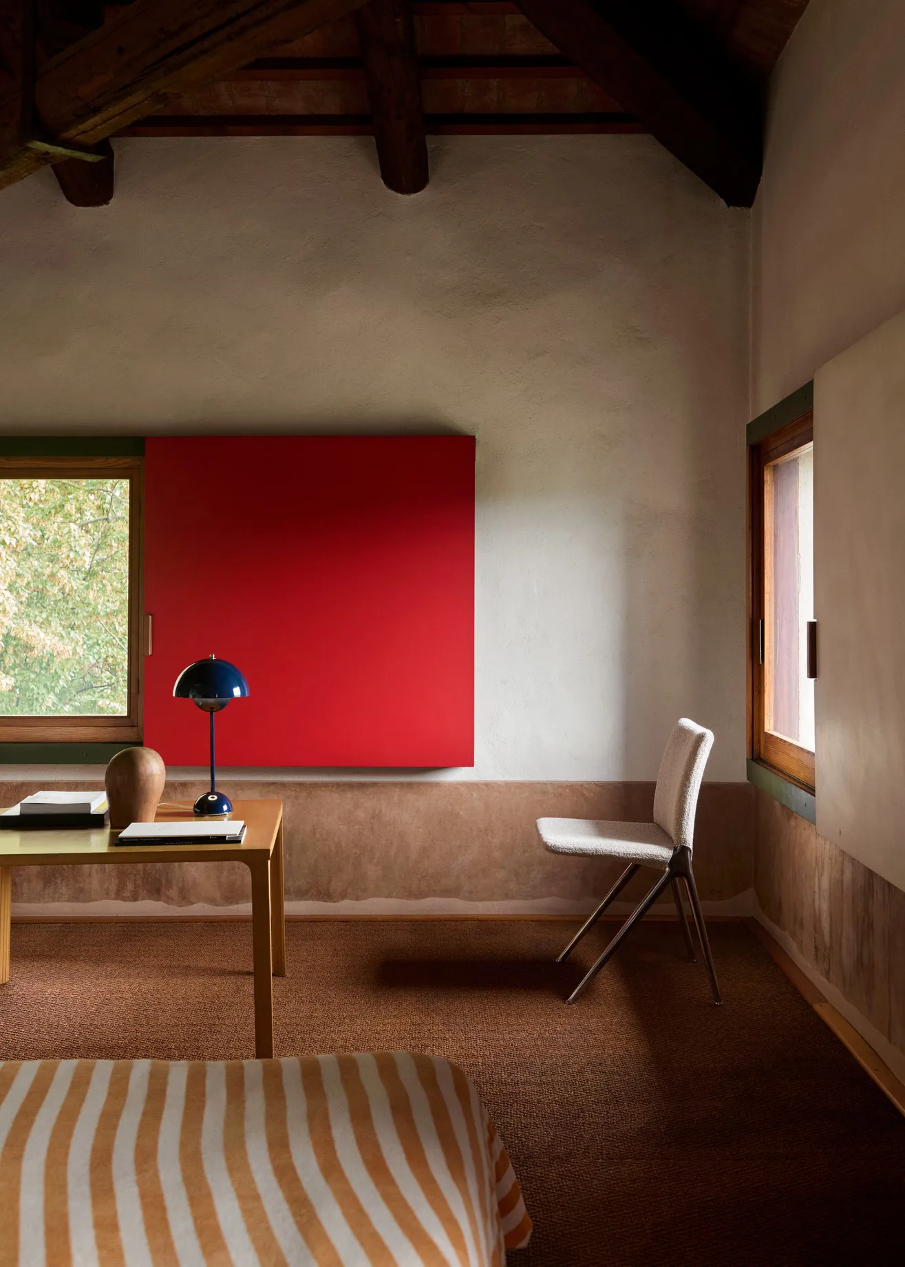 Flowerpot VP3 tafellamp, Steel blue &Tradition