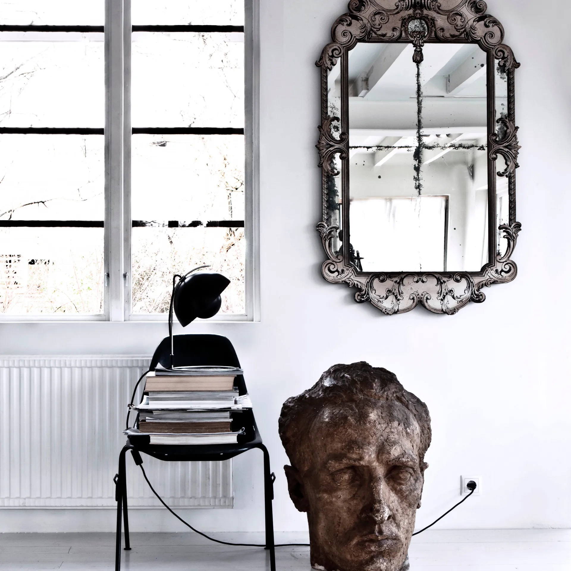 Flowerpot VP4 tafellamp, mat zwart &Tradition