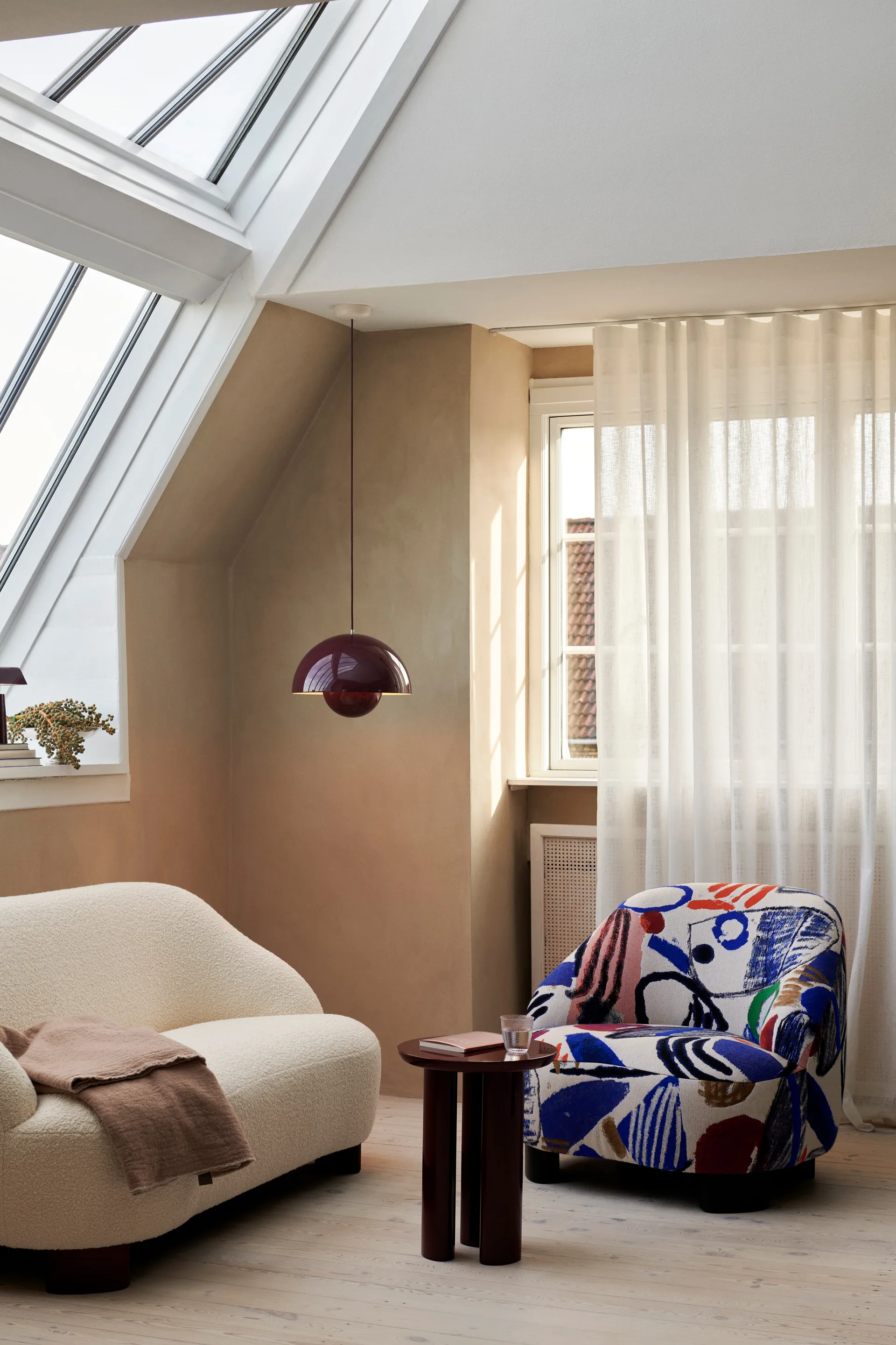 Flowerpot VP7 hanglamp, Dark plum &Tradition