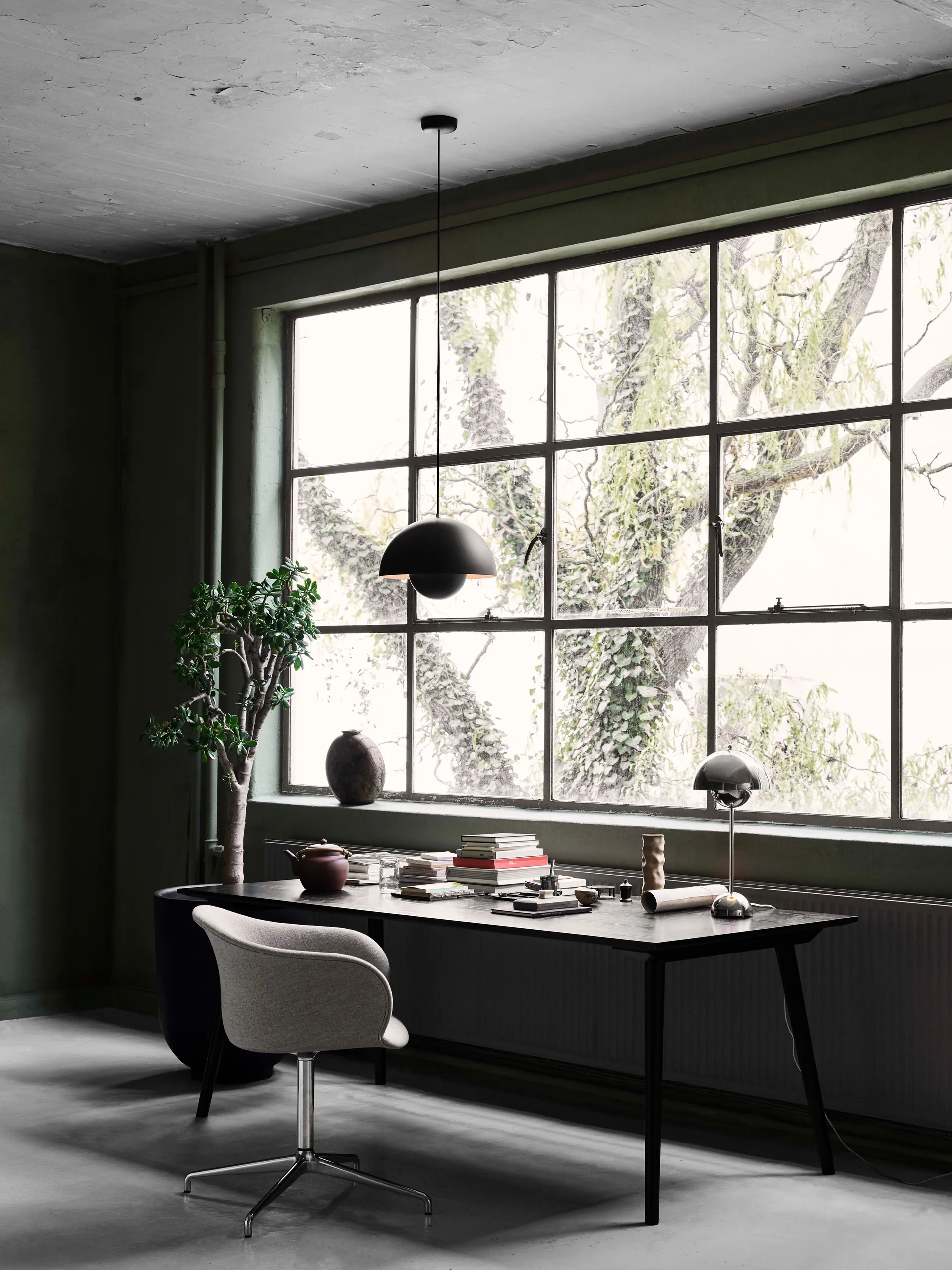 Flowerpot VP7 hanglamp, Mat zwart &Tradition