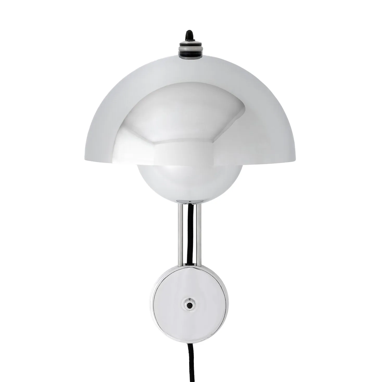 Flowerpot VP8 wandlamp, Chrome-plated &Tradition