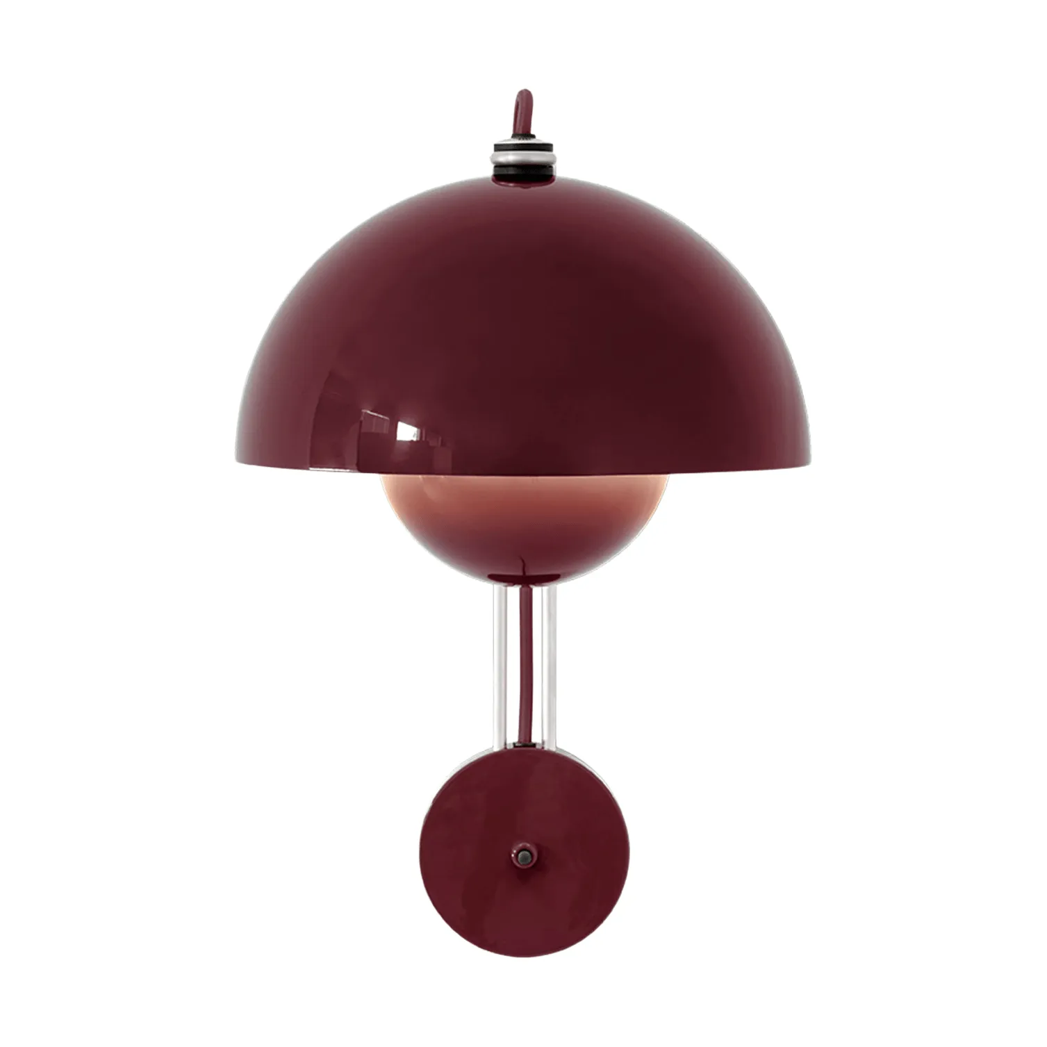 Flowerpot VP8 wandlamp, Dark plum &Tradition