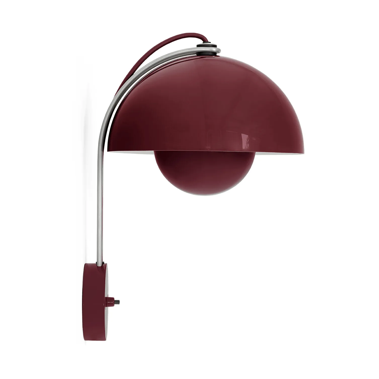 Flowerpot VP8 wandlamp, Dark plum &Tradition