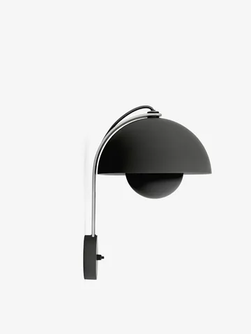 Flowerpot VP8 wandlamp - Matt black - &Tradition
