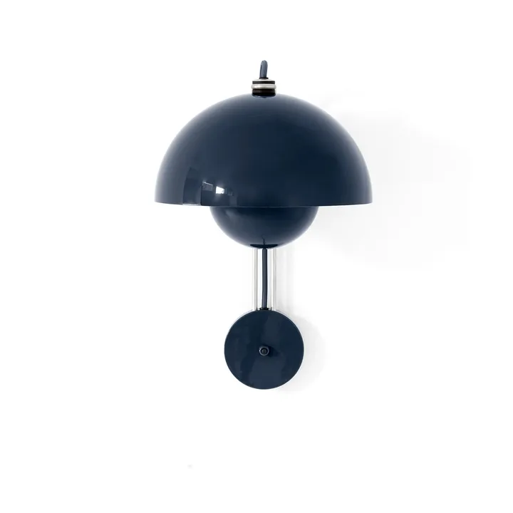 Flowerpot VP8 wandlamp - Steel blue - &Tradition