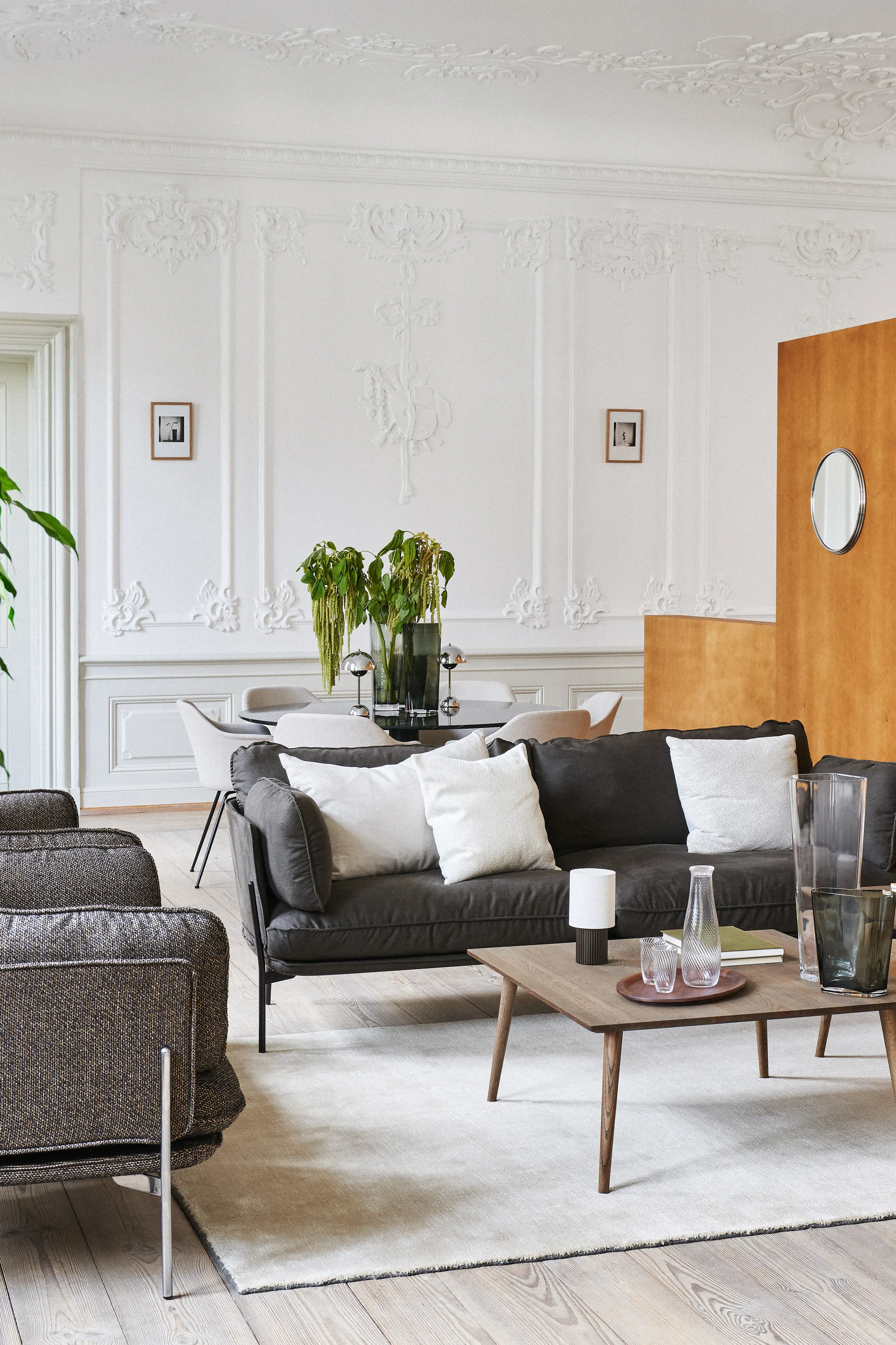 Flowerpot VP9 draagbare tafellamp, Chrome &Tradition