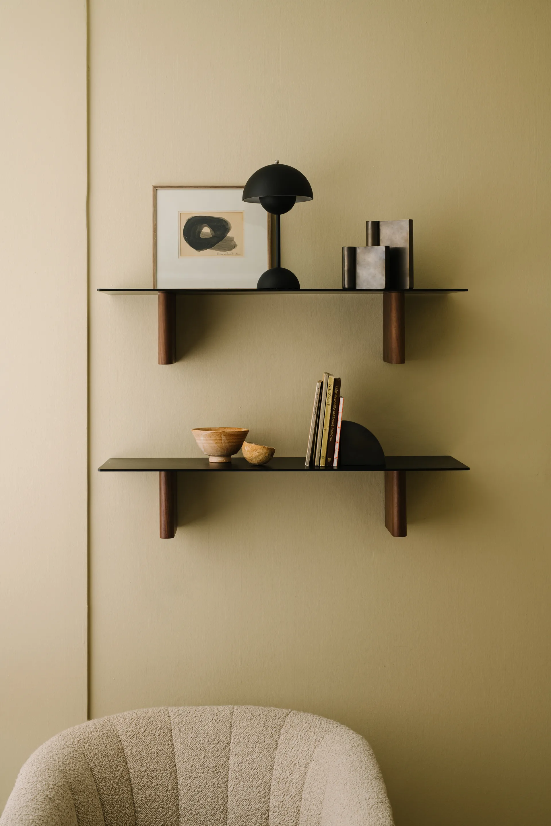 Flowerpot VP9 draagbare tafellamp, Matt black &Tradition