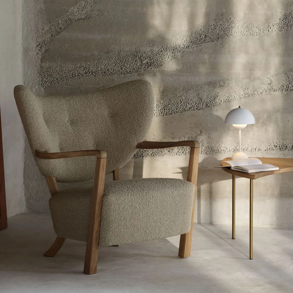 Flowerpot VP9 draagbare tafellamp, Matt white &Tradition