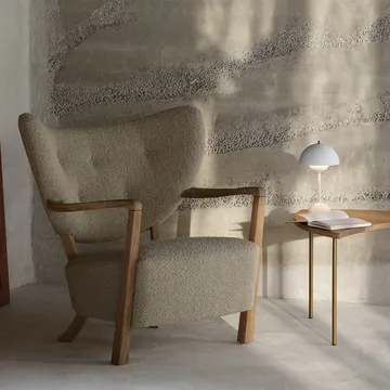 Flowerpot VP9 draagbare tafellamp - Matt white - &Tradition