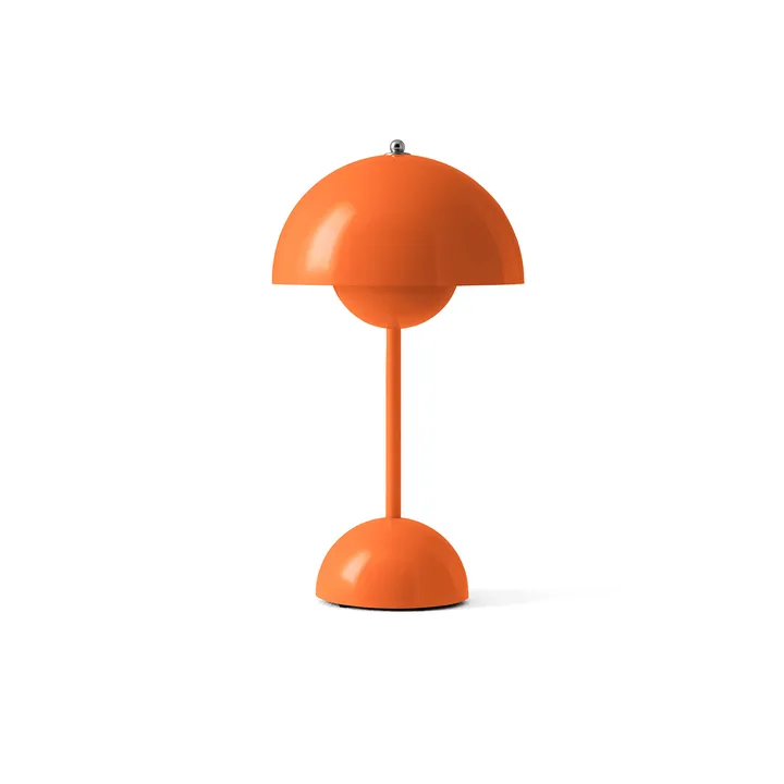 Flowerpot VP9 draagbare tafellamp - Zesty orange - &Tradition
