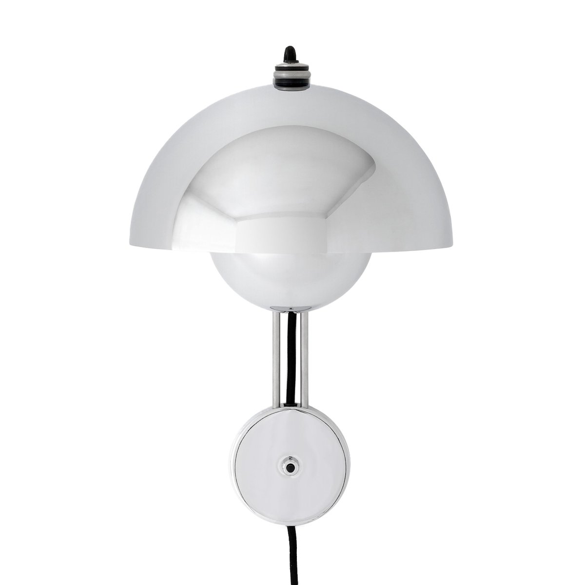 &Tradition Flowerpot wandlamp VP8 Chrome-plated | Scandinavisch Interieur | Wandlampen | Zilverkleurig