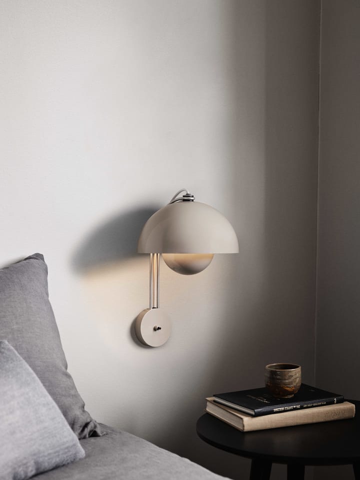 Flowerpot wandlamp VP8, Grey beige &Tradition