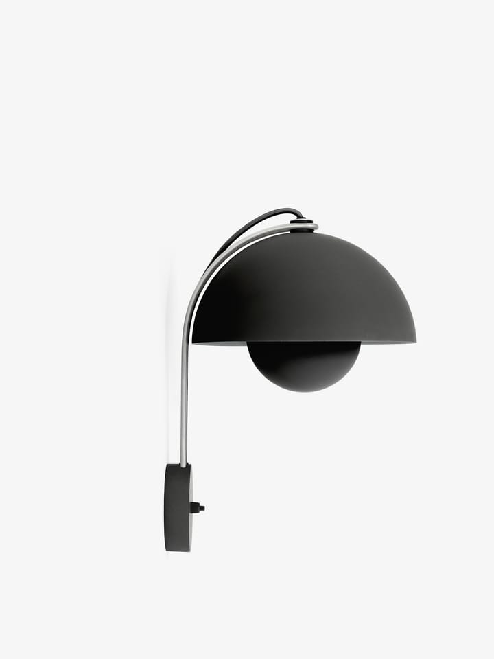 Flowerpot wandlamp VP8, Matt black &Tradition