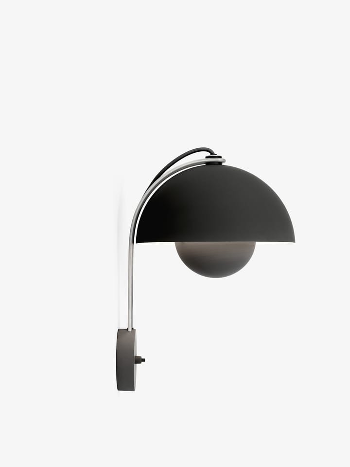Flowerpot wandlamp VP8, Matt black &Tradition