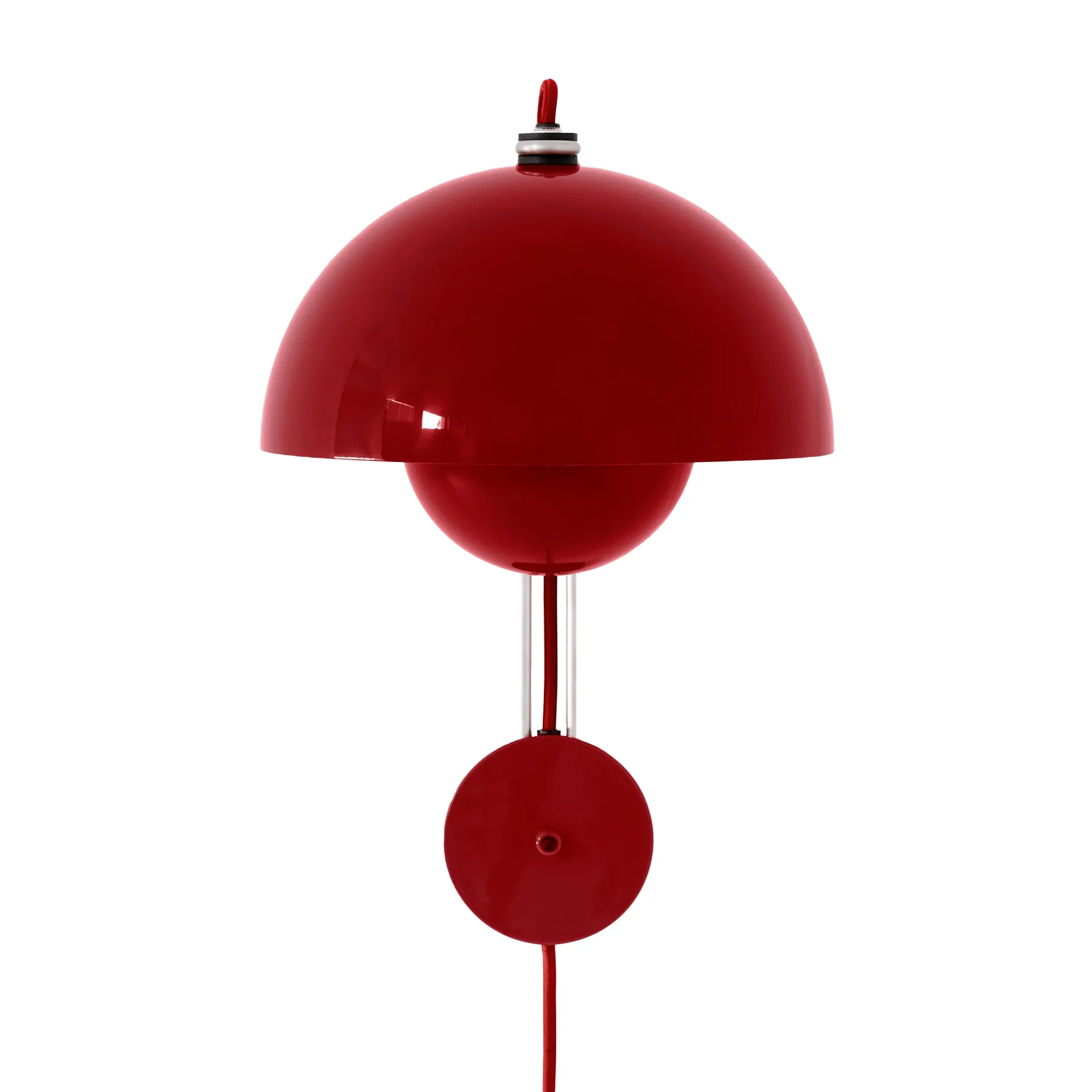 Flowerpot wandlamp VP8, Vermilion red &Tradition
