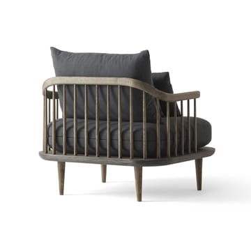 Fly fauteuil SC1 - gerookt geolied eikenhout + grijze stof - &Tradition