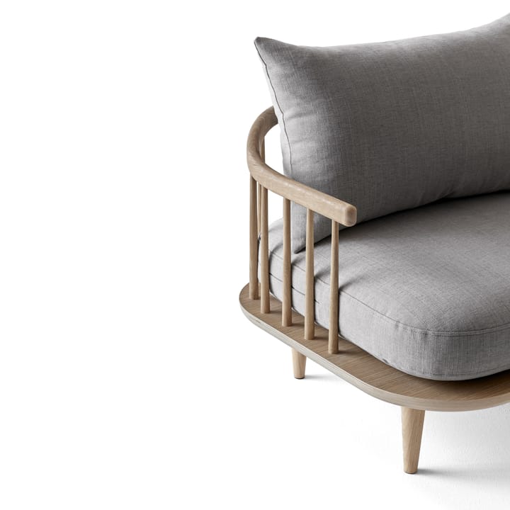 Fly fauteuil SC1 - licht geolied eikenhout + beige stof - &Tradition