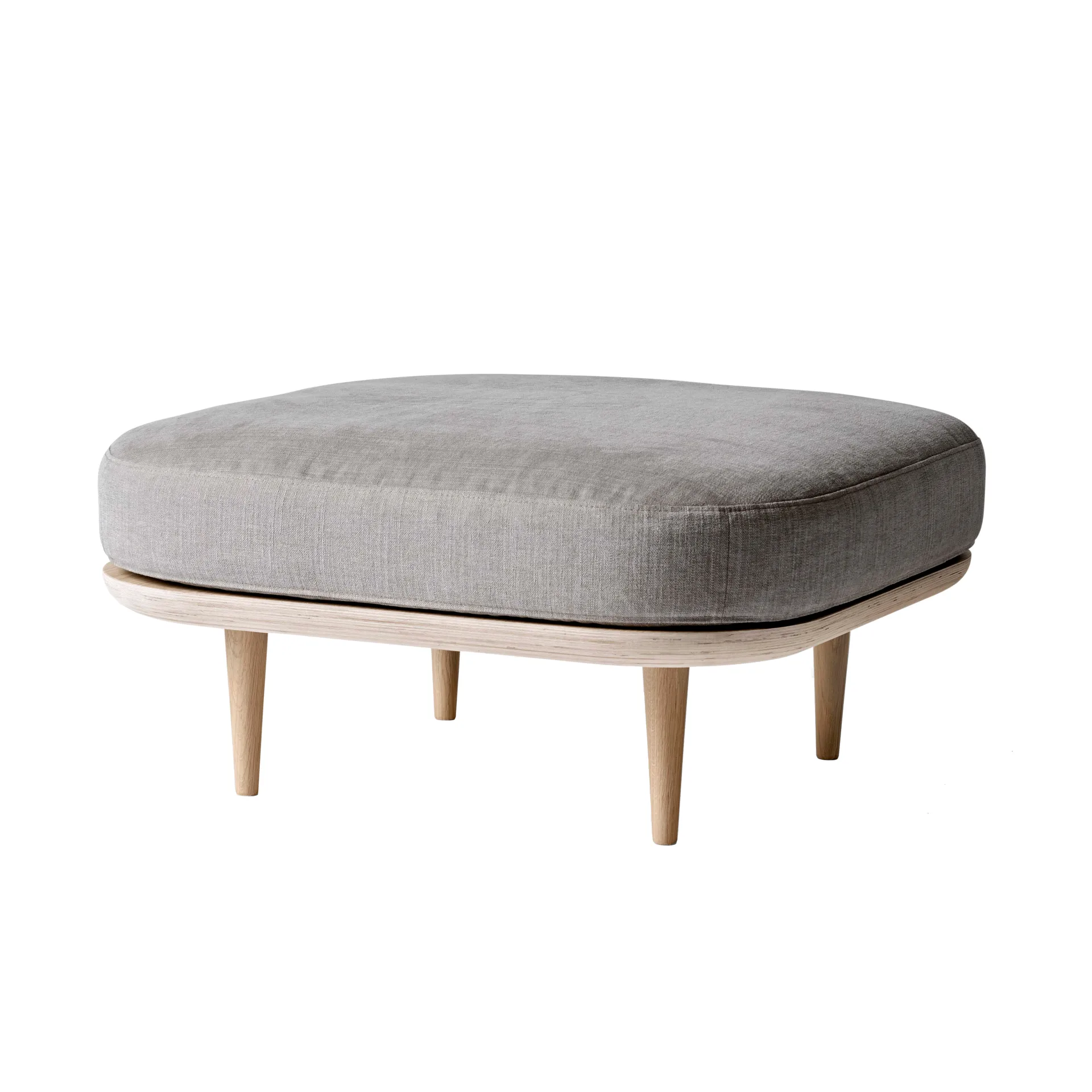 Fly zitpoef SC9, licht geolied eiken + beige textiel &Tradition
