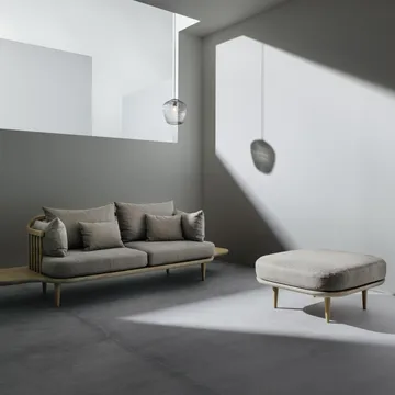 Fly zitpoef SC9 - licht geolied eiken + beige textiel - &Tradition