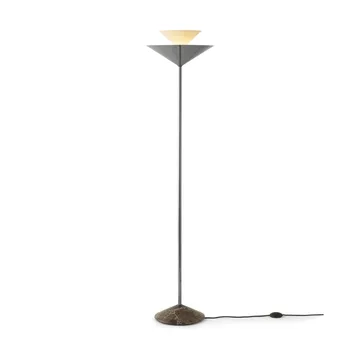 Gio LN 28 vloerlamp - donker chroom, marmer - &Tradition
