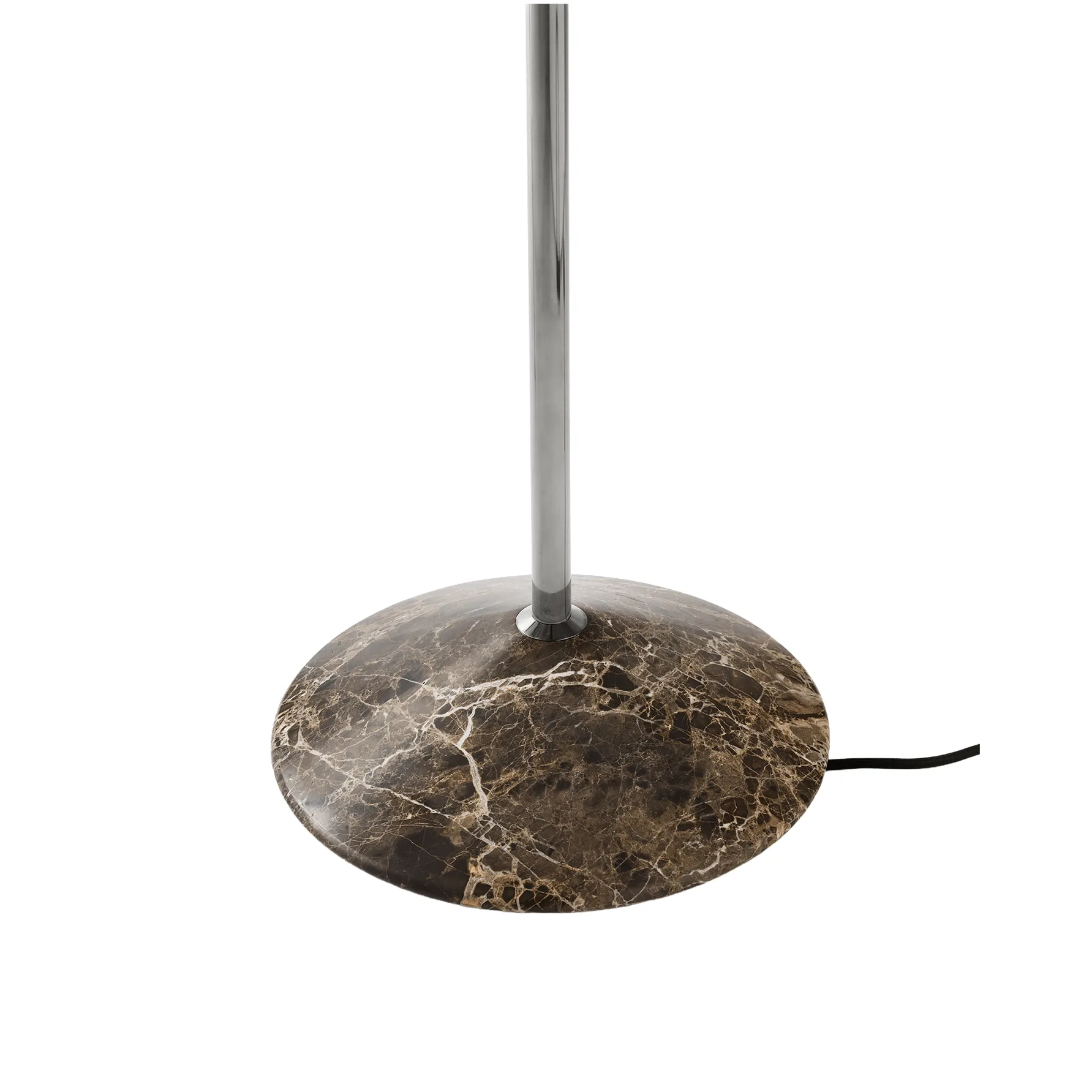 Gio LN 28 vloerlamp, donker chroom, marmer &Tradition