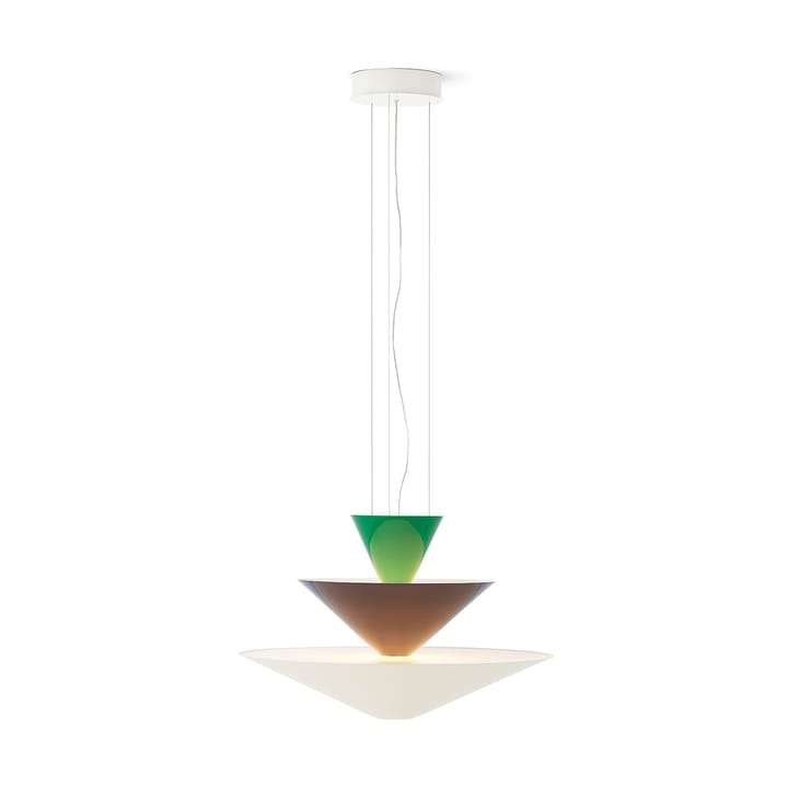 Gio LN14 hanglamp Ø60 cm, Signal green-deep blue-ecru &Tradition