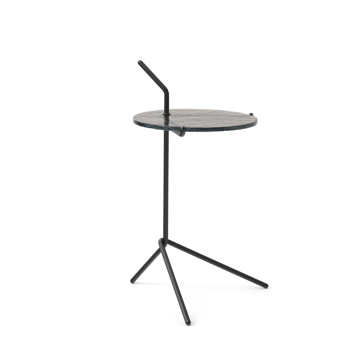 &Tradition Halten SH9 bijzettafel glass-warm black | Scandinavisch Interieur | Bijzettafels | Bruin