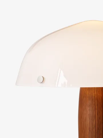 Herman SHY3 tafellamp - walnut & cream marble, textielsnoer - &Tradition