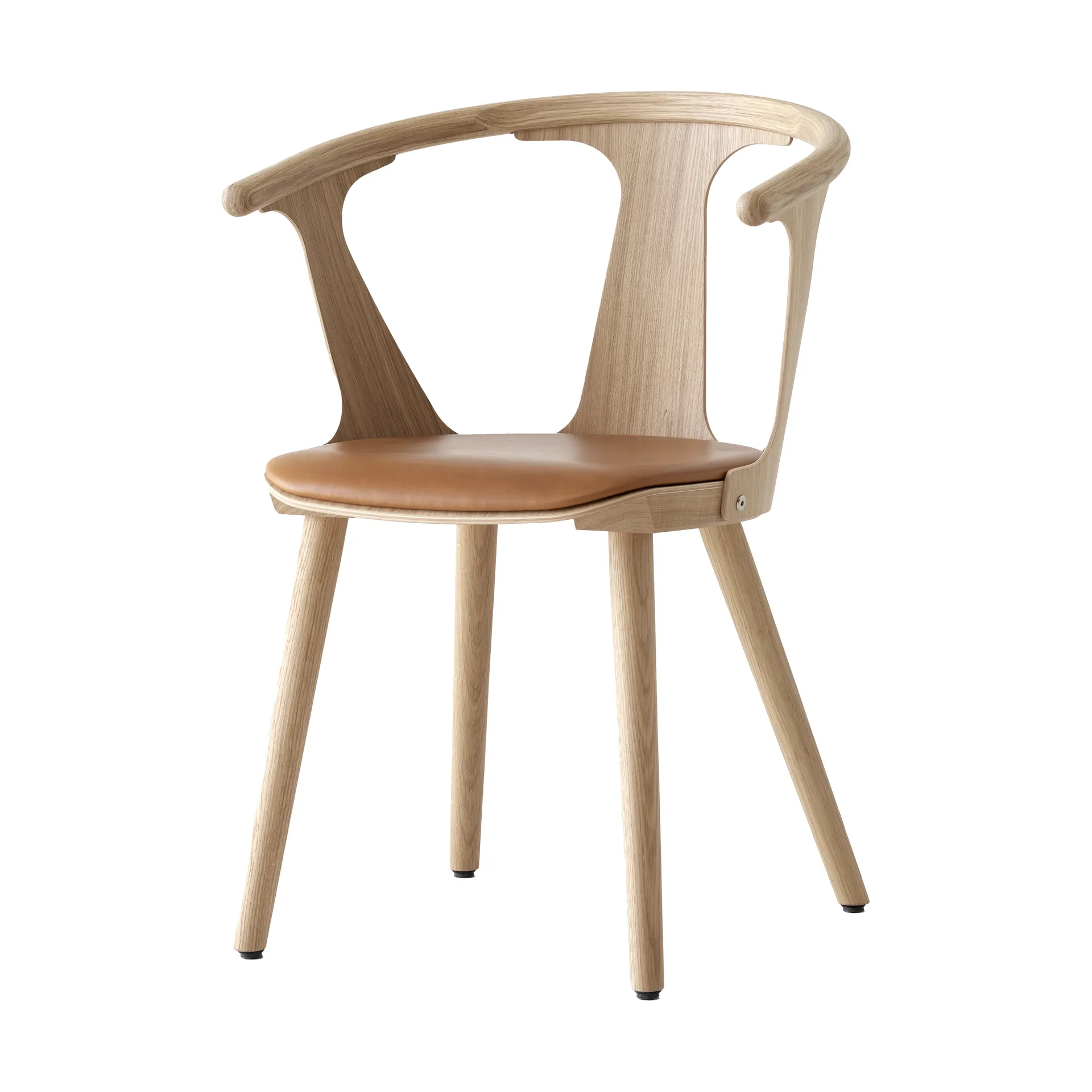 In Between SK2 stoel, Geoliede eiken-Noble cognac leather &Tradition