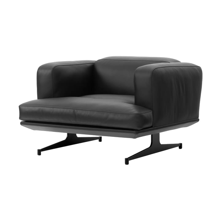 Inland AV21 fauteuil - Noble läder svart-warm black - &Tradition