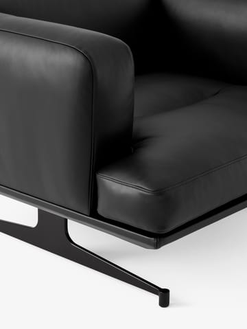Inland AV21 fauteuil - Noble läder svart-warm black - &Tradition