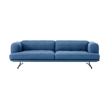 Inland AV23 3-zitsbank - Vidar 4 Denim Blue 733-zwarte poten - &Tradition