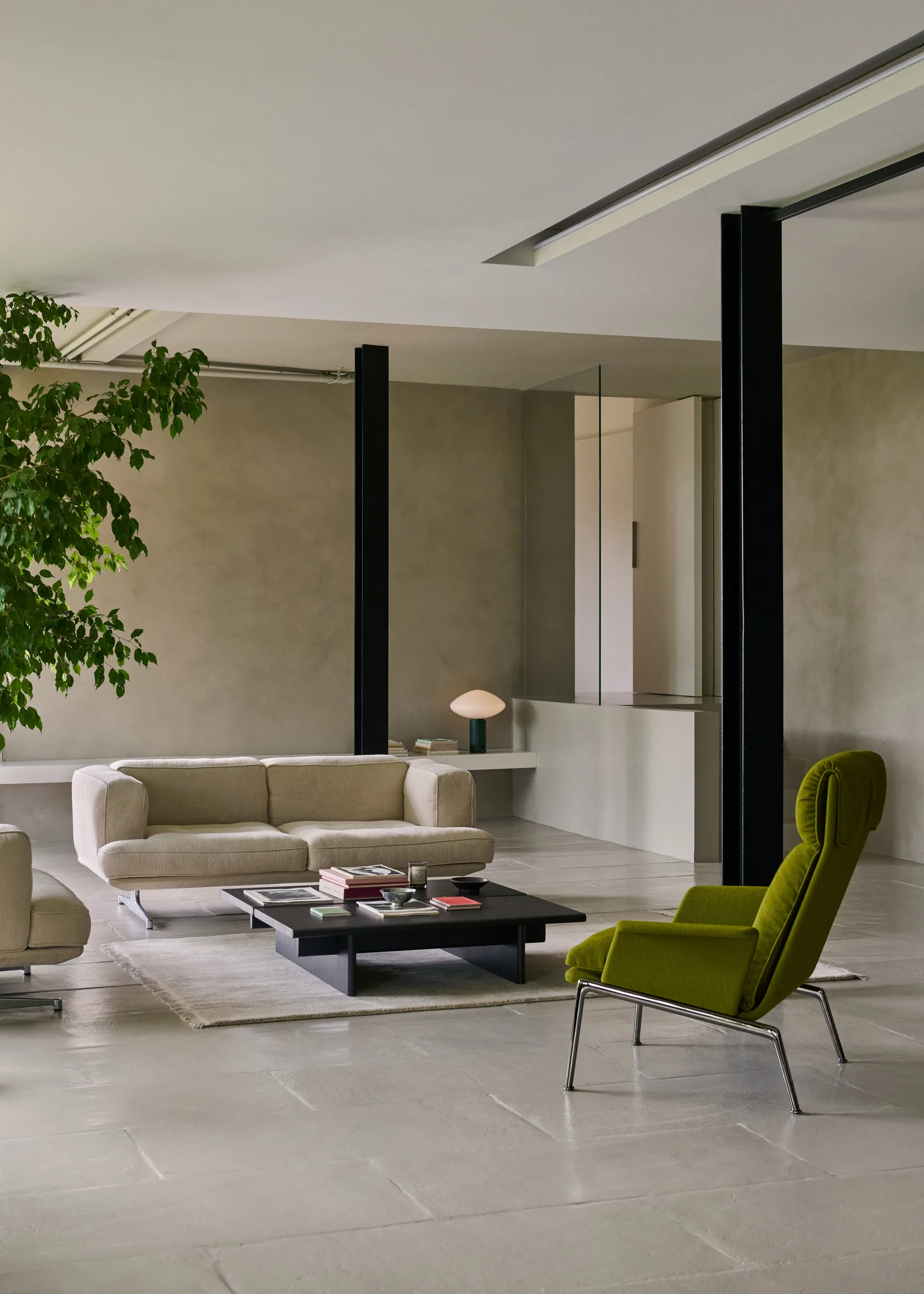 Ita OS4 salontafel 110x110 cm, Dark stained oak &Tradition