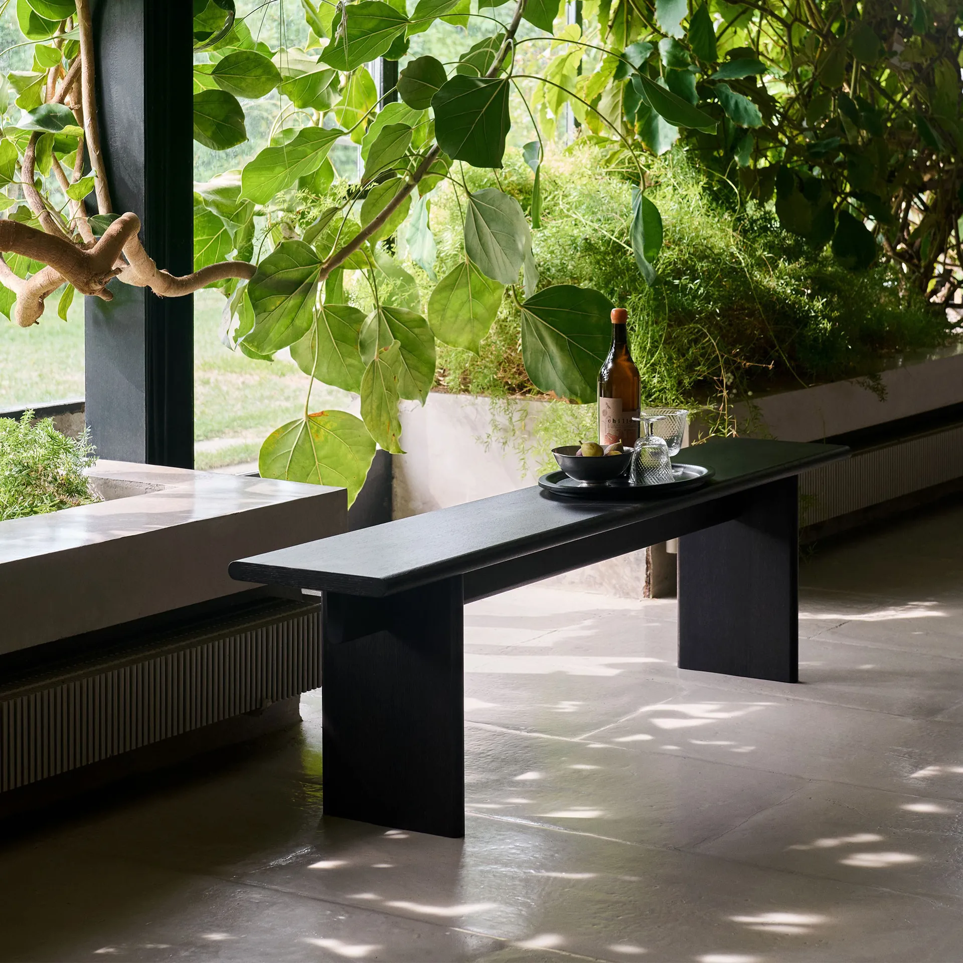 Ita OS5 bankje 170 cm, Dark stained oak &Tradition
