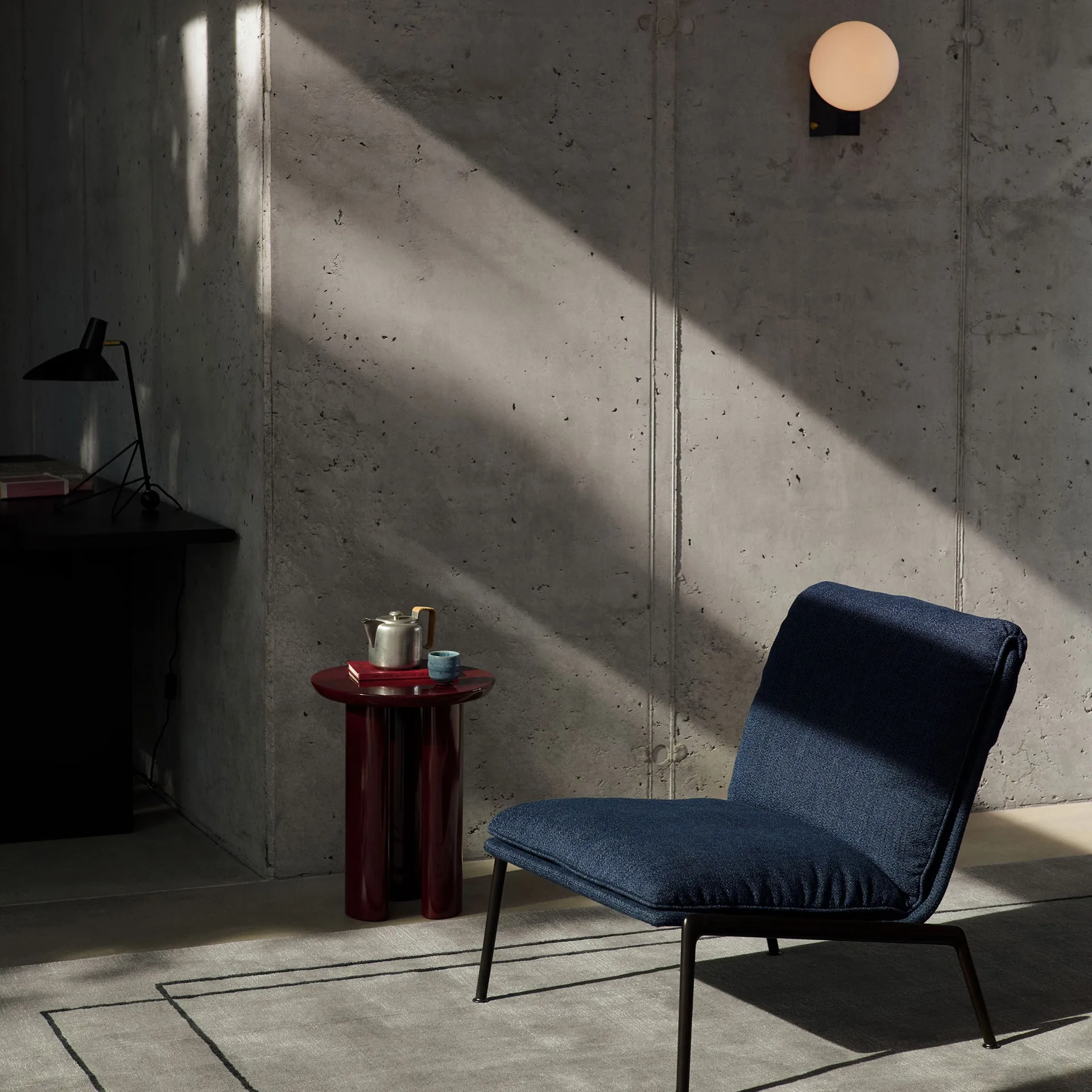 Journey SHY2 wandlamp, Steel blue &Tradition