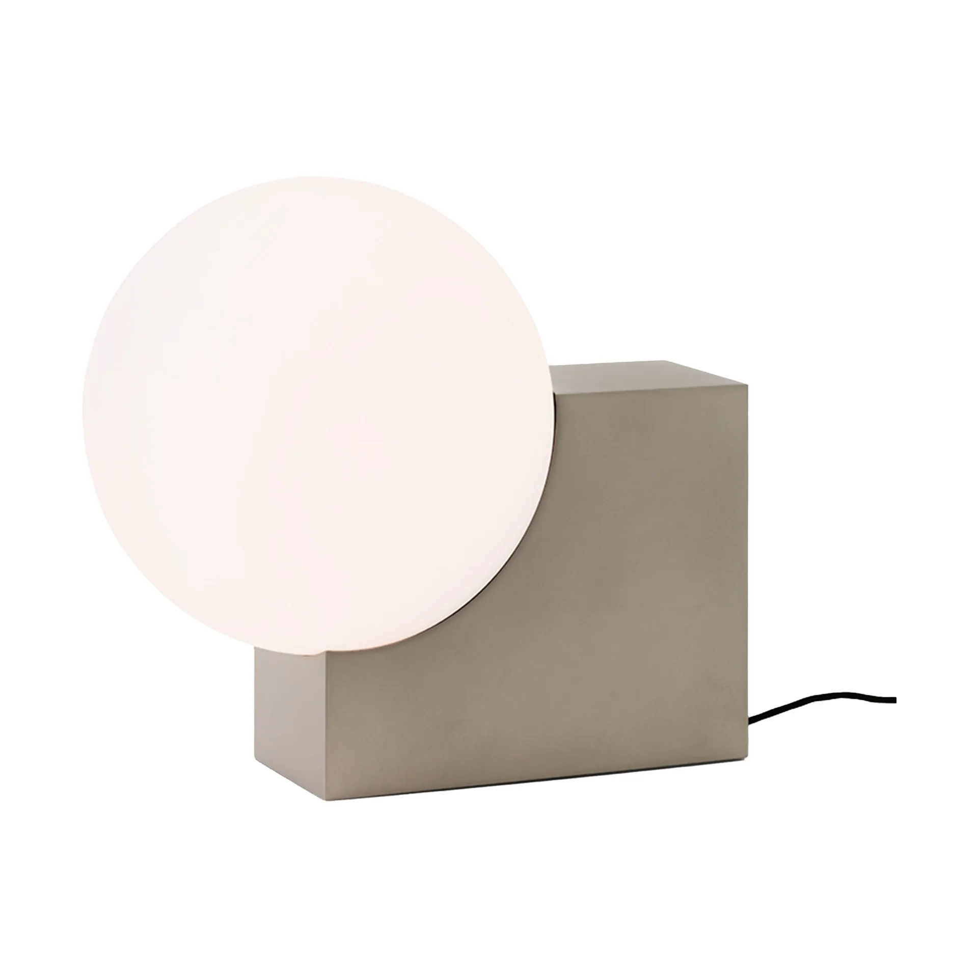 Journey SHY4 vloerlamp, Geborsteld staal-opaalglas &Tradition