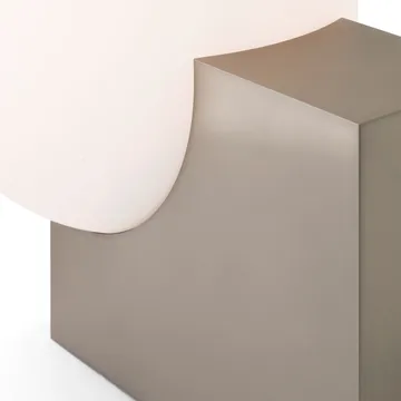 Journey SHY4 vloerlamp - Geborsteld staal-opaalglas - &Tradition