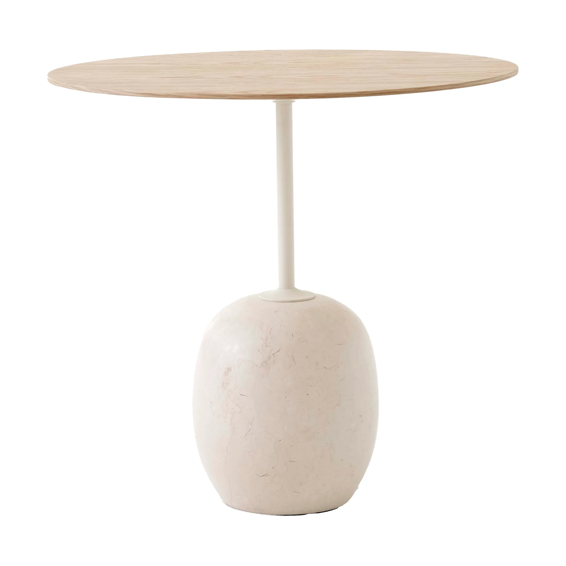 Lato LN9 bijzettafel, Oak-Crema diva marble &Tradition