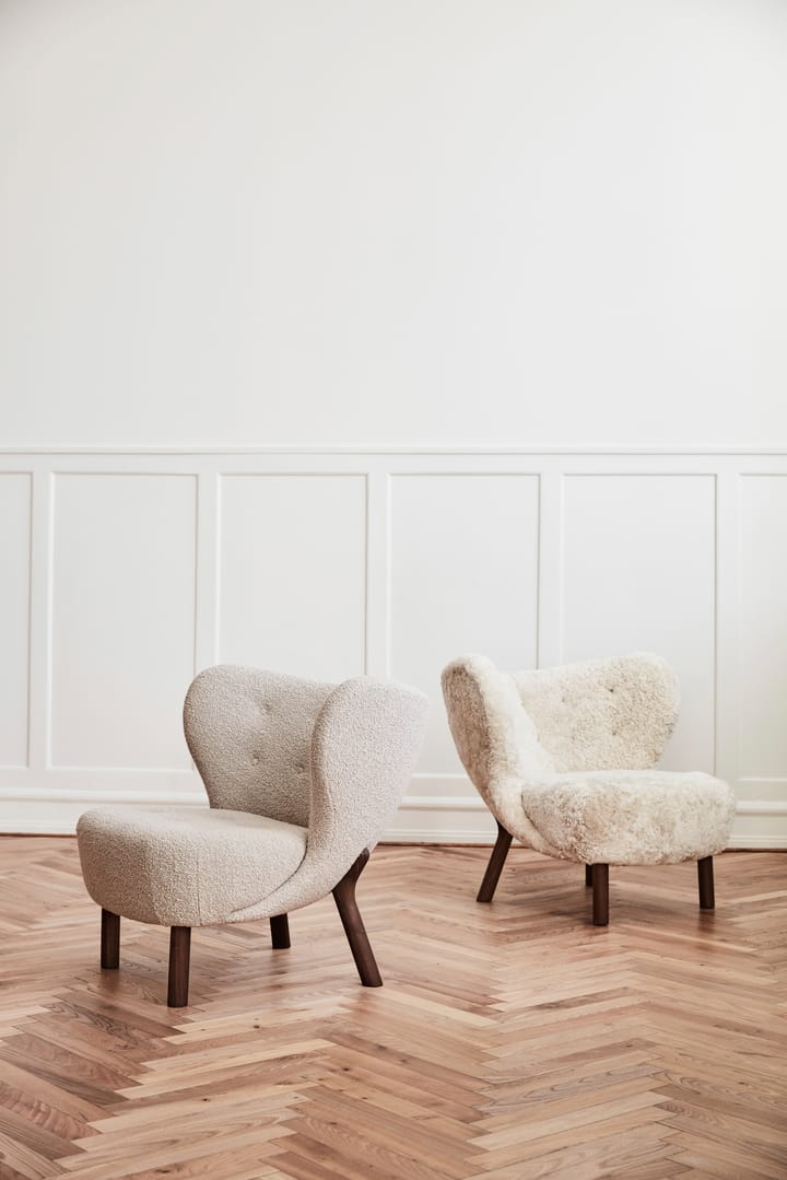 Little Petra VB1 fauteuil, Geolied walnoot-Karakorum 003 &Tradition