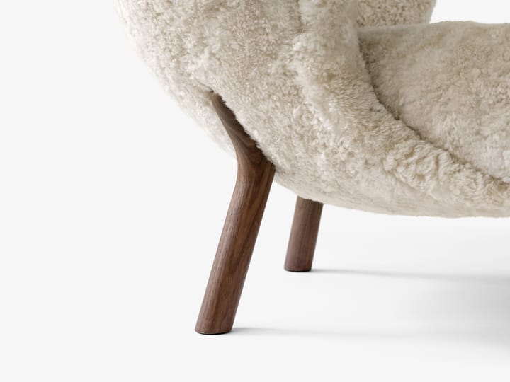 Little Petra VB1 fauteuil incl. poef ATD1, Geolied walnoot-Moonlight &Tradition