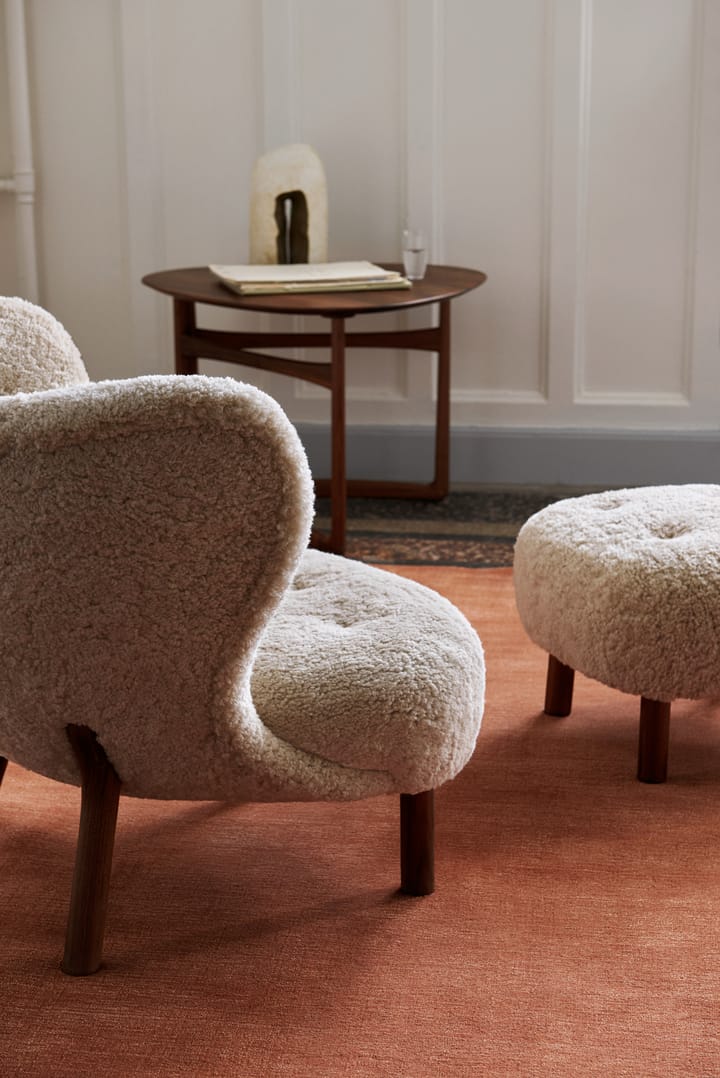 Little Petra VB1 fauteuil incl. poef ATD1, Geolied walnoot-Moonlight &Tradition