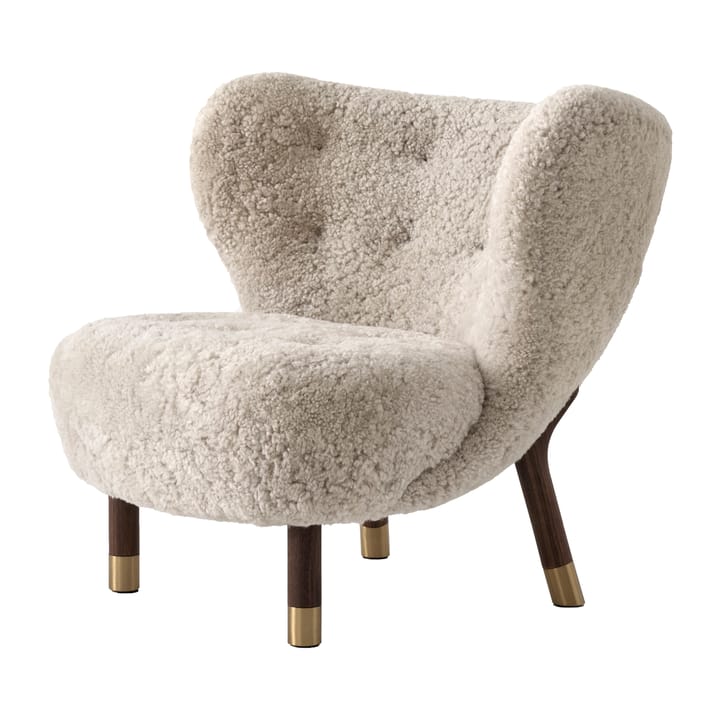 Little Petra VB1 fauteuil Limited Edition - Walnoot, messing-Moonlight - &Tradition
