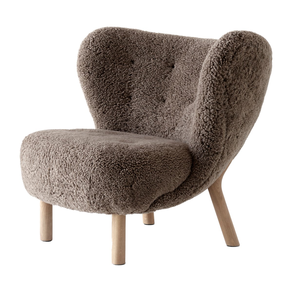 &Tradition Little Petra VB1 fauteuil Wit geolied eikenhout- Sahara